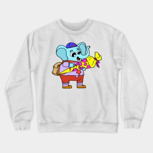 School start of school children school bag Crewneck Sweatshirt